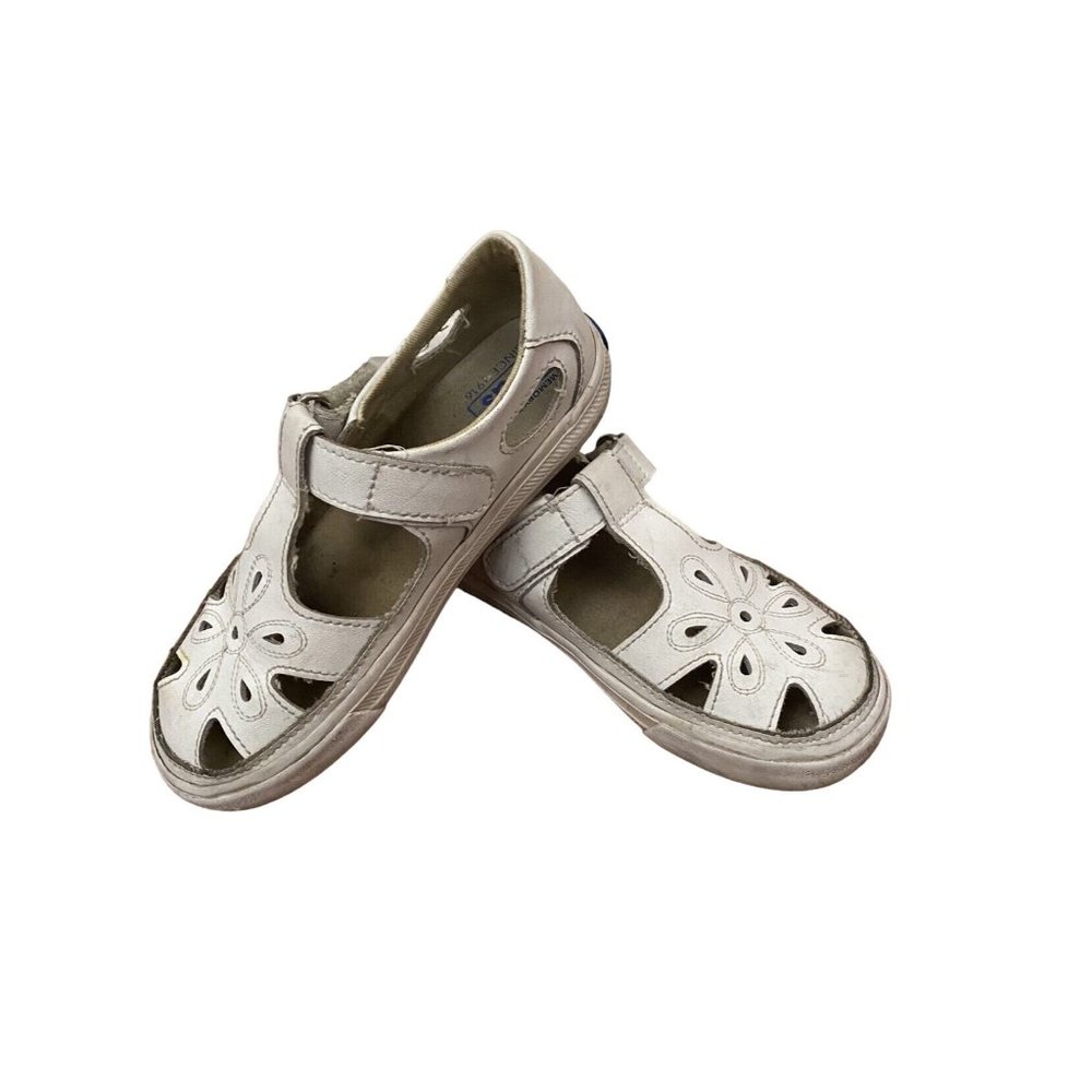 Keds Leather Sandals Adelle white sz q10.5